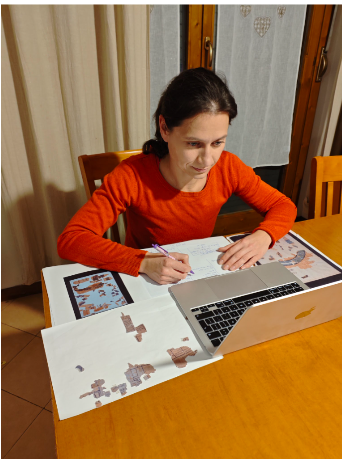 Dr. Aneta Skalec studying archival sources